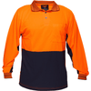 MICRO MESH POLO CLASS D L/S YE/NA LARGE