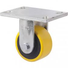 100MM POLY FIXED PLATE WHEEL 600KG CAPACITY CASTOR (XUQ100/XZF)