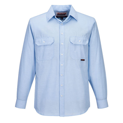 SYDNEY SHIRT, LONG SLEEVE, LIGHT WEIGHT, BLUE - LARGE