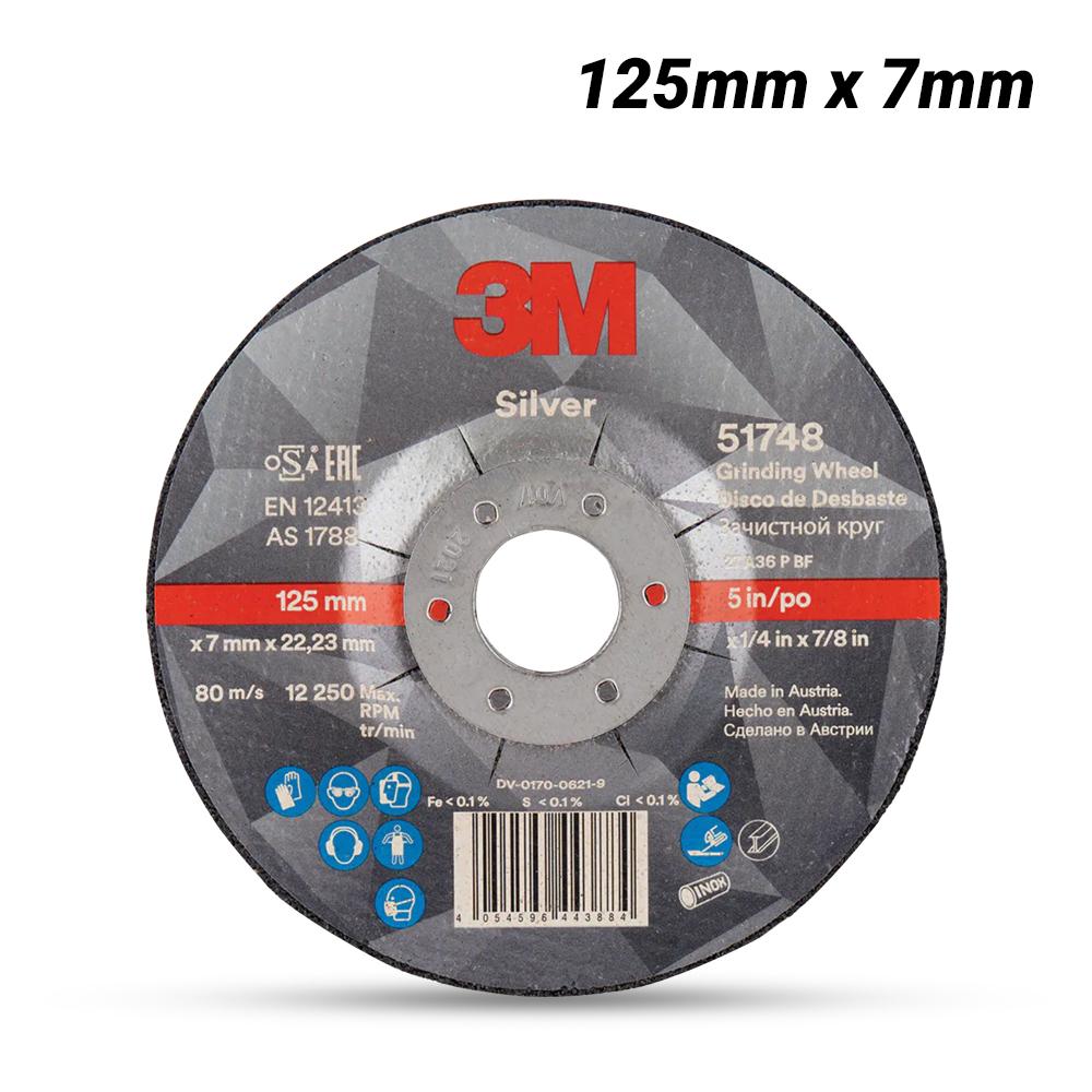 3M™ SILVER GRINDING WHEEL 125 X 7 X 22MM