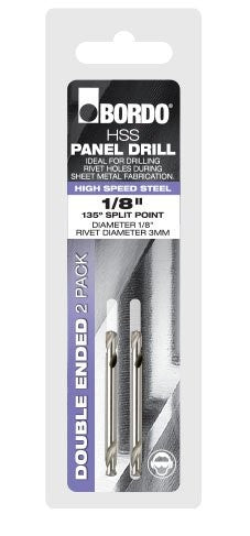 1/8" - PANEL DRILL - DOUBLE END - HSS