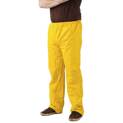 YELLOW PVC TROUSERS IS4Y