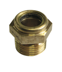 3/8 BSP BRASS OIL LEVEL SIGHT GLASS