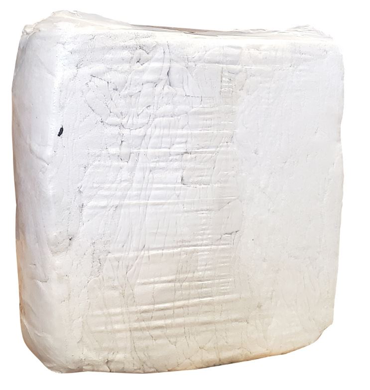 RAGS WHITE TOWEL BRICK 10KG