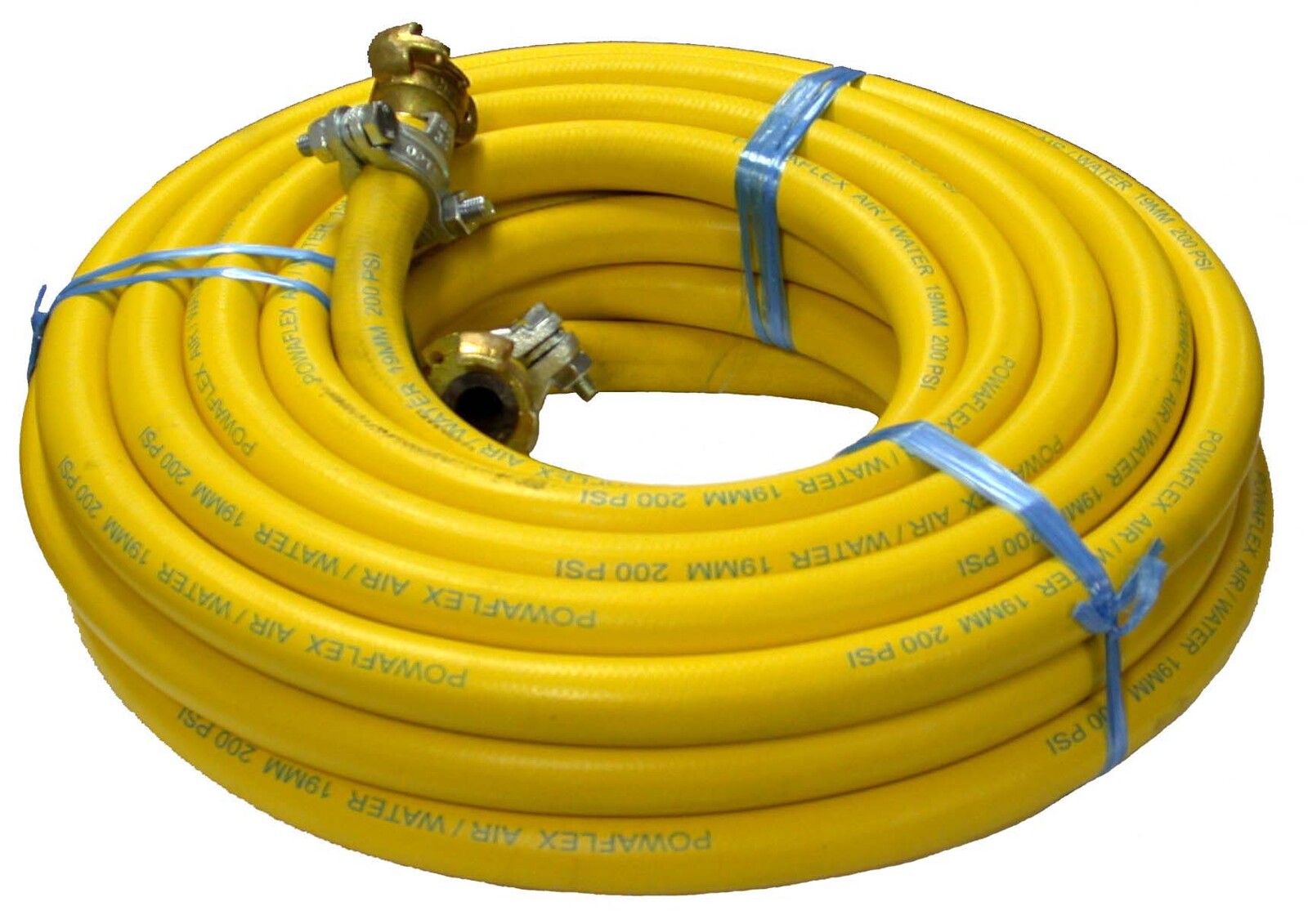 19MM X 20 METER AIR HOSE C/W CLAW COUPLINGS