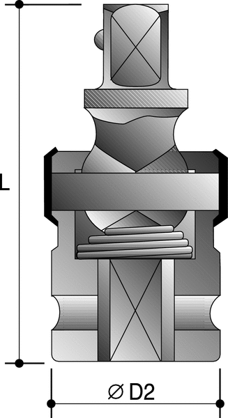 1/2 X 125MM WOBBLE EXTENTION BAR IMPACT