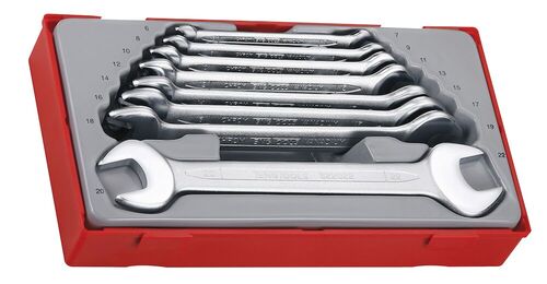 TENG TT6208 8 PC RING SPANNER SET 6-22MM TC-TRAY