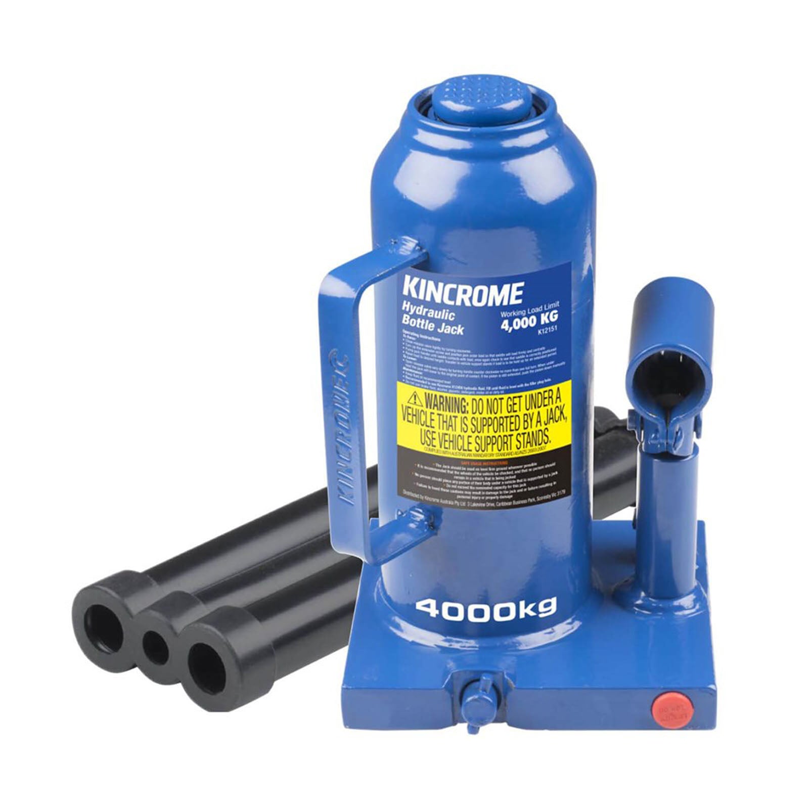 KINCROME K12151 HYDRAULIC BOTTLE JACK 4,000KG