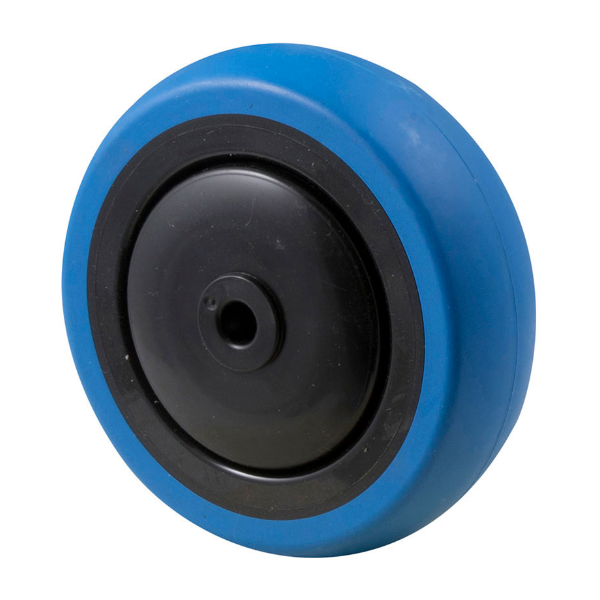 100MM BLUE RUBBER CASTOR WHEEL ( ONLY)