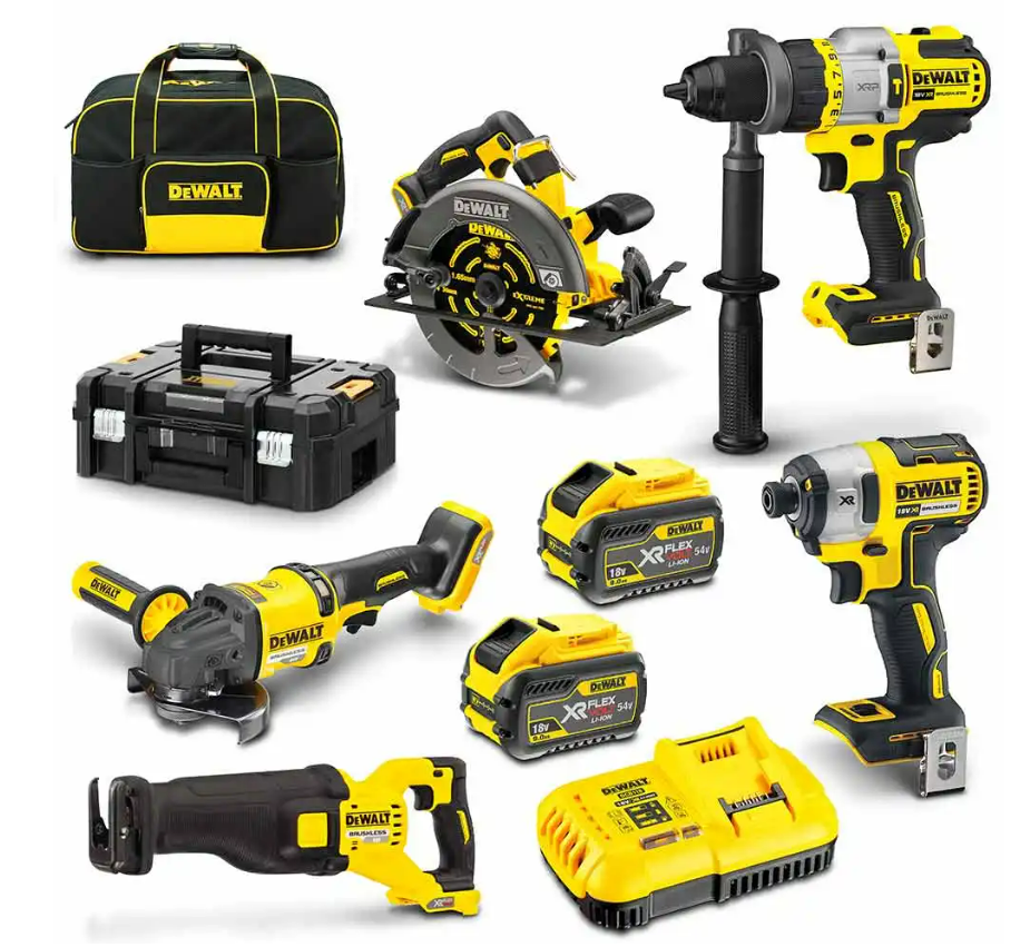 DEWALT DCZ596X2T-XE 18V/54V XR 5Pc Kit - 9Ah