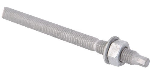 M20 X 260 CHEMICAL STUD ANCHOR 8.8 CHISEL POINT GAL