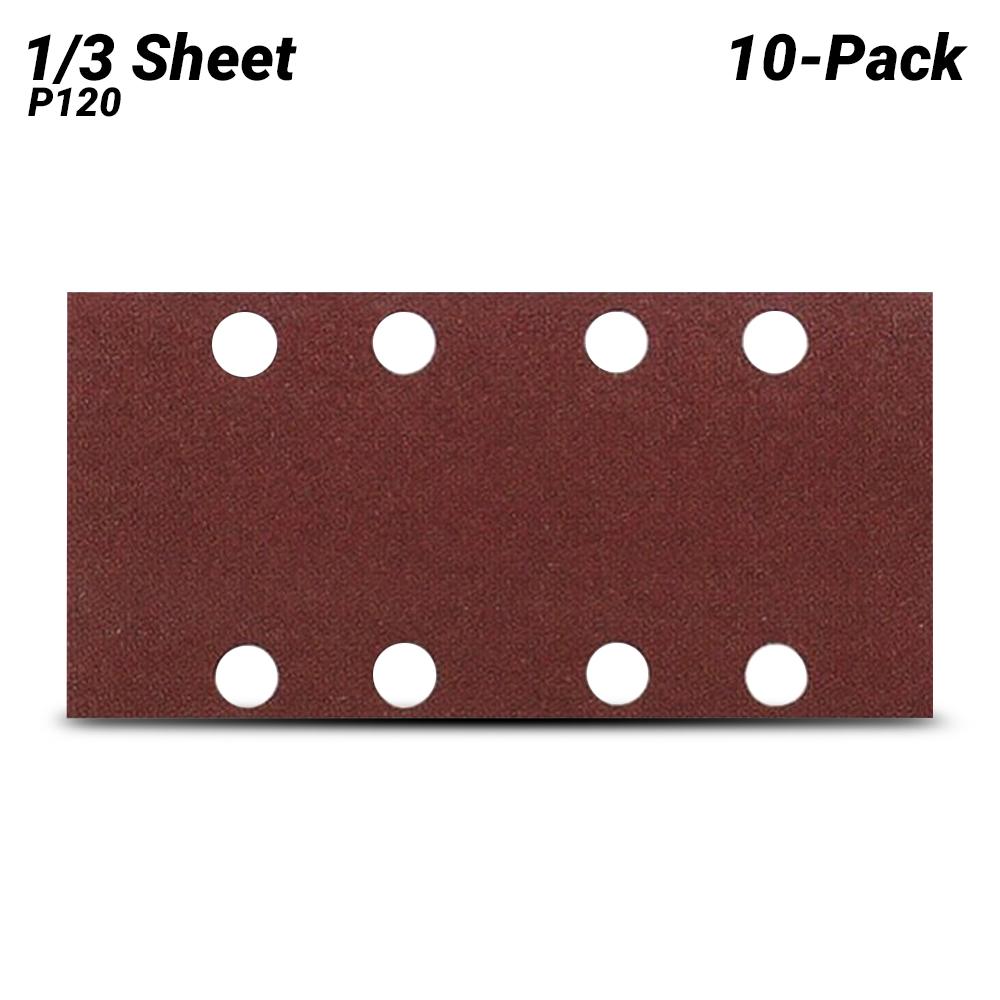 1/3 SHEET SANDING PADS PKT 10 P120