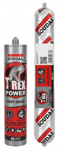 SOUDAL T-REX POWER FAST GRAB 600ml BRIGHT WHITE