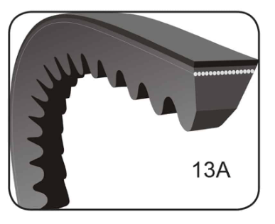 AUTOMOTIVE BELT COGGED PIX 13A SECTION 800MM EFFECTIVE LENGT