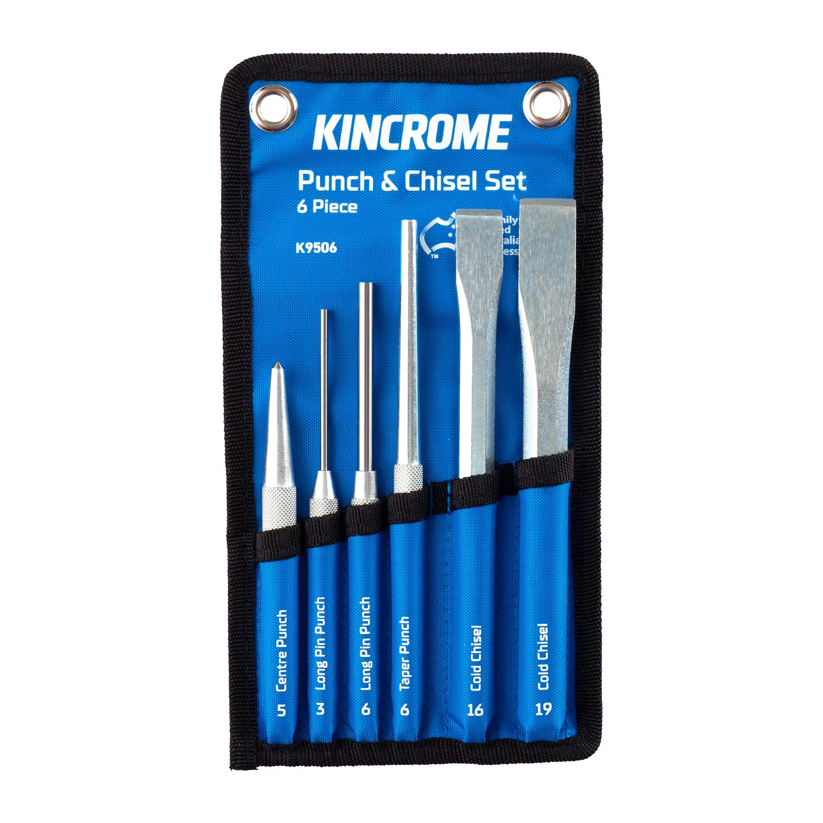 KINCROME K9506 PUNCH & CHISEL SET 6 PIECE