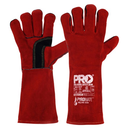 PYROMATE RED KEVLAR WELDING GAUNTLET