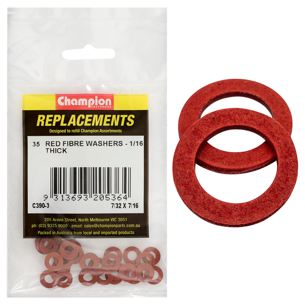 7/32 X 1/16 FIBRE WASHERS