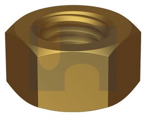 HEX NUT BSW BRASS - 1/8