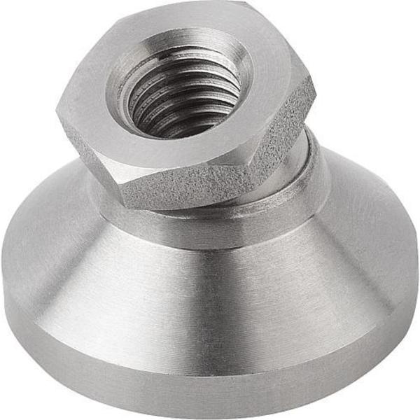 KIPP K0395.212, SWIVEL FOOT D1=M12, D=40, H=26, FORM:D