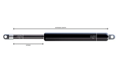 GAS STRUT 10MM X 850MM  380N