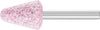 A SHAPE 1/4 SHANK A/O PINK MOUNTED POINT A5