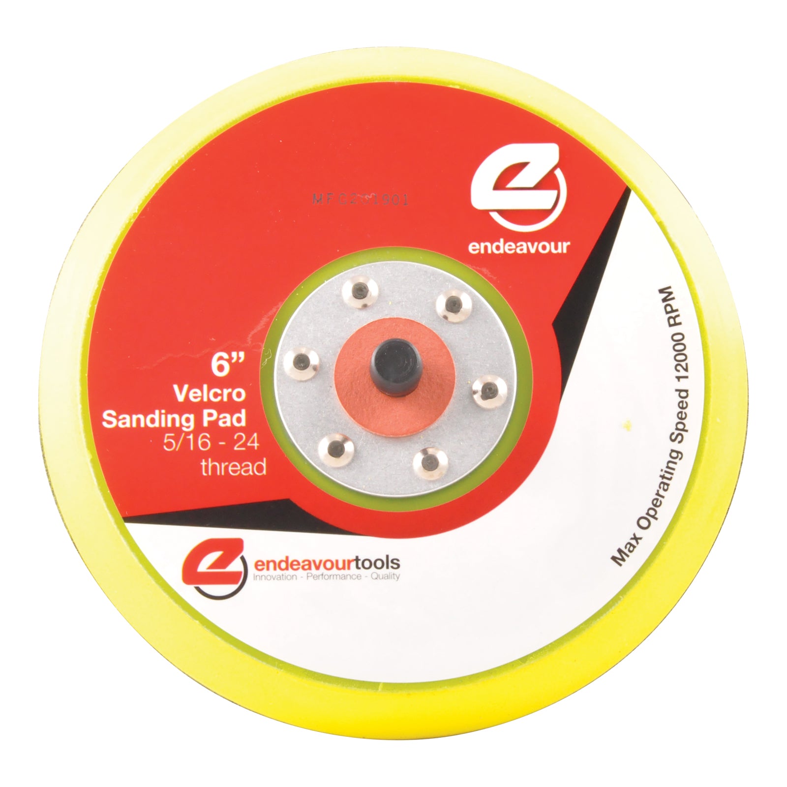 BACKING PAD 150MM VELCRO 6 HOLE 5/16-24 SPINDLE