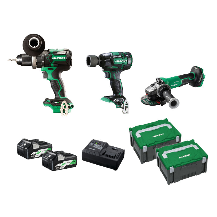 36V BRUSHLESS 3 PIECE COMBO KIT HIKOKI