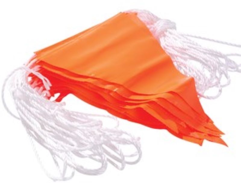 BUNTING FLAG LINE 30M ORANGE