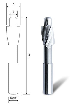 20MM 180 DEGREE COUNTERBORE BIT