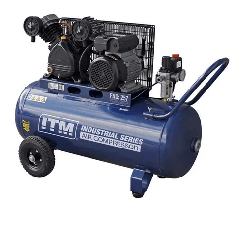 ITM AIR COMPRESSOR BELT DRIVE 2.5HP 90 LTR FAD 257L/MIN