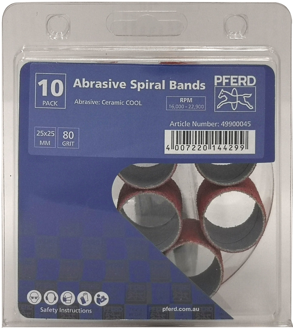 POS KSB2525 ALUOX 80/10 PK. SPIRAL BAND