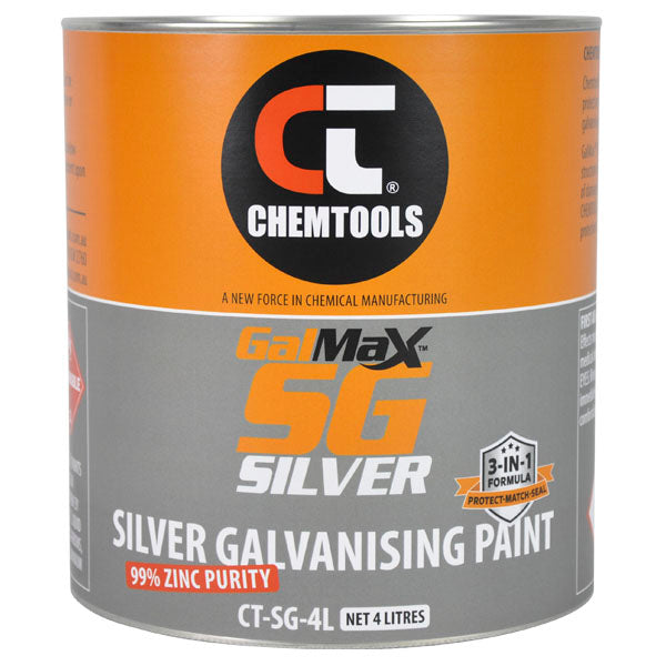 GALMAX SILVER GAL (ZINC) PAINT NO PRIMER REQD 4L