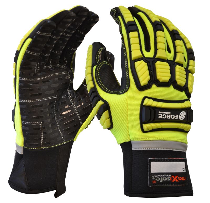 G-FORCE XTREME' MECHANICS HEAVY DUTY TAPER BACK GLOVE - LARGE