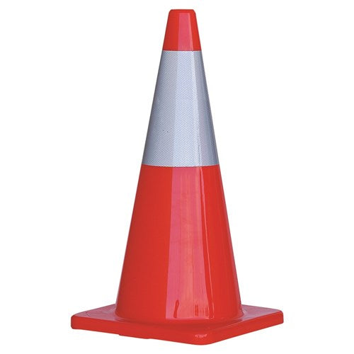 ORANGE PVC TRAFFIC CONE / REFLECTIVE TAPE