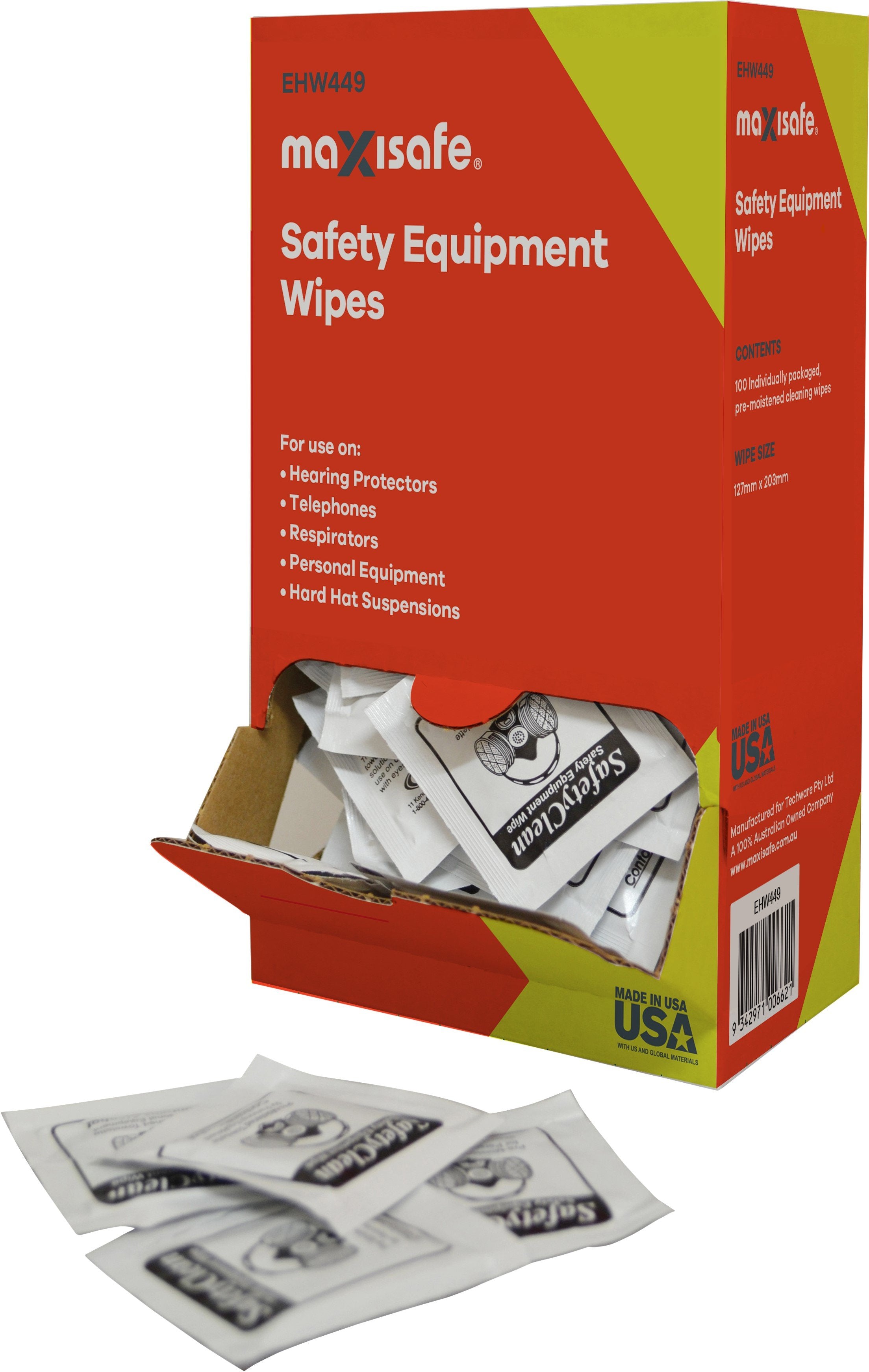 MAXISAFE ISOPROPYL ALCOHOL & SILICONE FREE WIPES