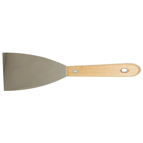 4"/100MM SCRAPER S/STEEL - TIMBER HANDLE