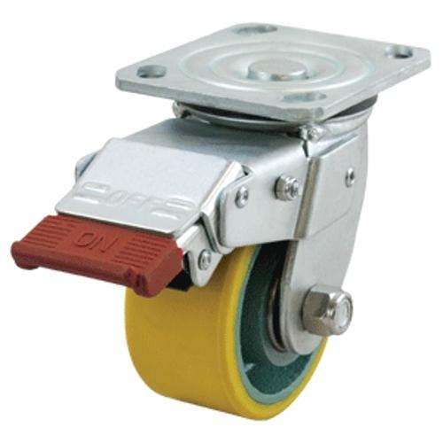 100MM POLY C/I WHEEL 500KG SWIVIL/BRAKE CASTOR