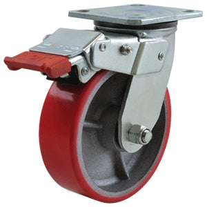 150MM POLY CI WHEEL 250KG CAPACITY CASTOR (S6655SLB)