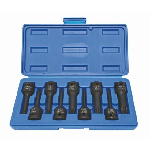 TENG DL409KTX RYTOOL - 1/2" 9PC TX IMPACT HEX SOCKET SET