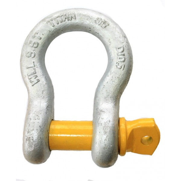 BOW SHACKLE 3.2T TAG/TESTED/CERTIFCATE