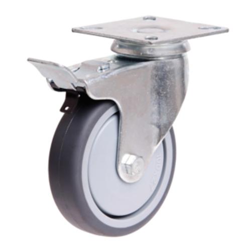 100MM RUBBER WHEEL 70KG CAPACITY CASTOR (S4710B)