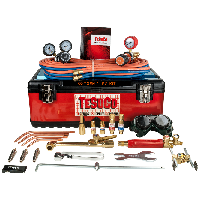 WELDING & CUTTING KIT-OXY/LPG WITH FBA'S