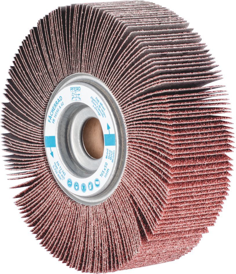 FLAP WHEEL - UNMOUNTED TYPE - AO FR 16550/25.4 A 40 GRIT (PRICE PER BOX OF 2)