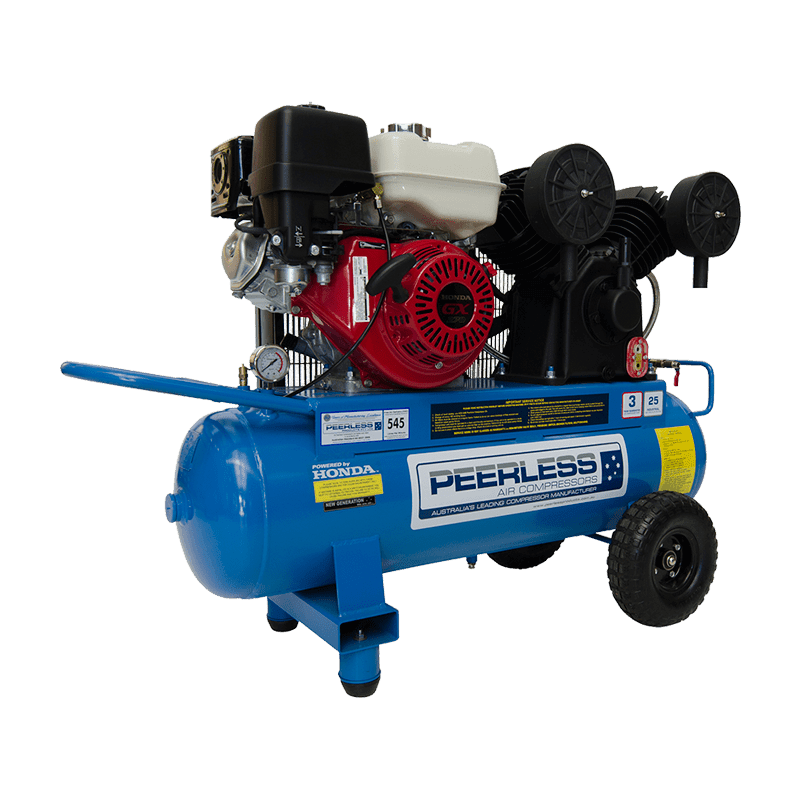 PEERLESS PV25 PETROL COMPRESSOR ELECTRIC START