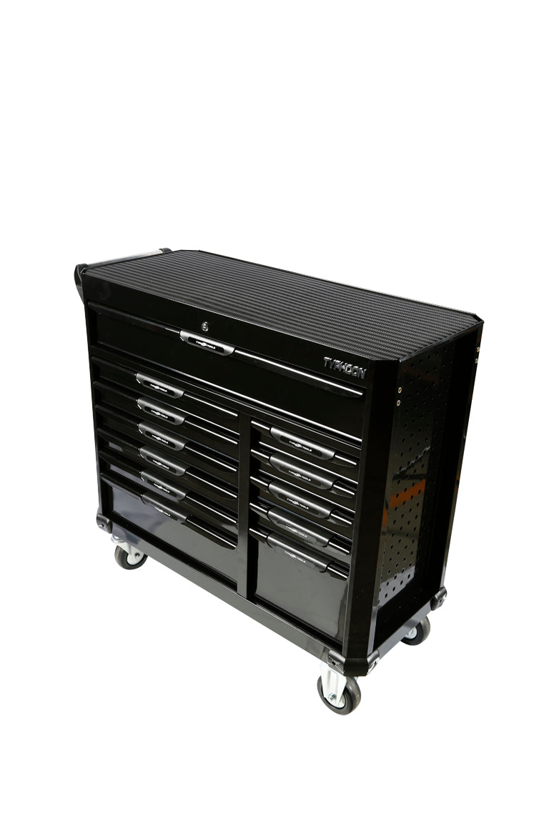 TYPHOON 70835 12 DRAW TOOL TROLLEY - BLACK