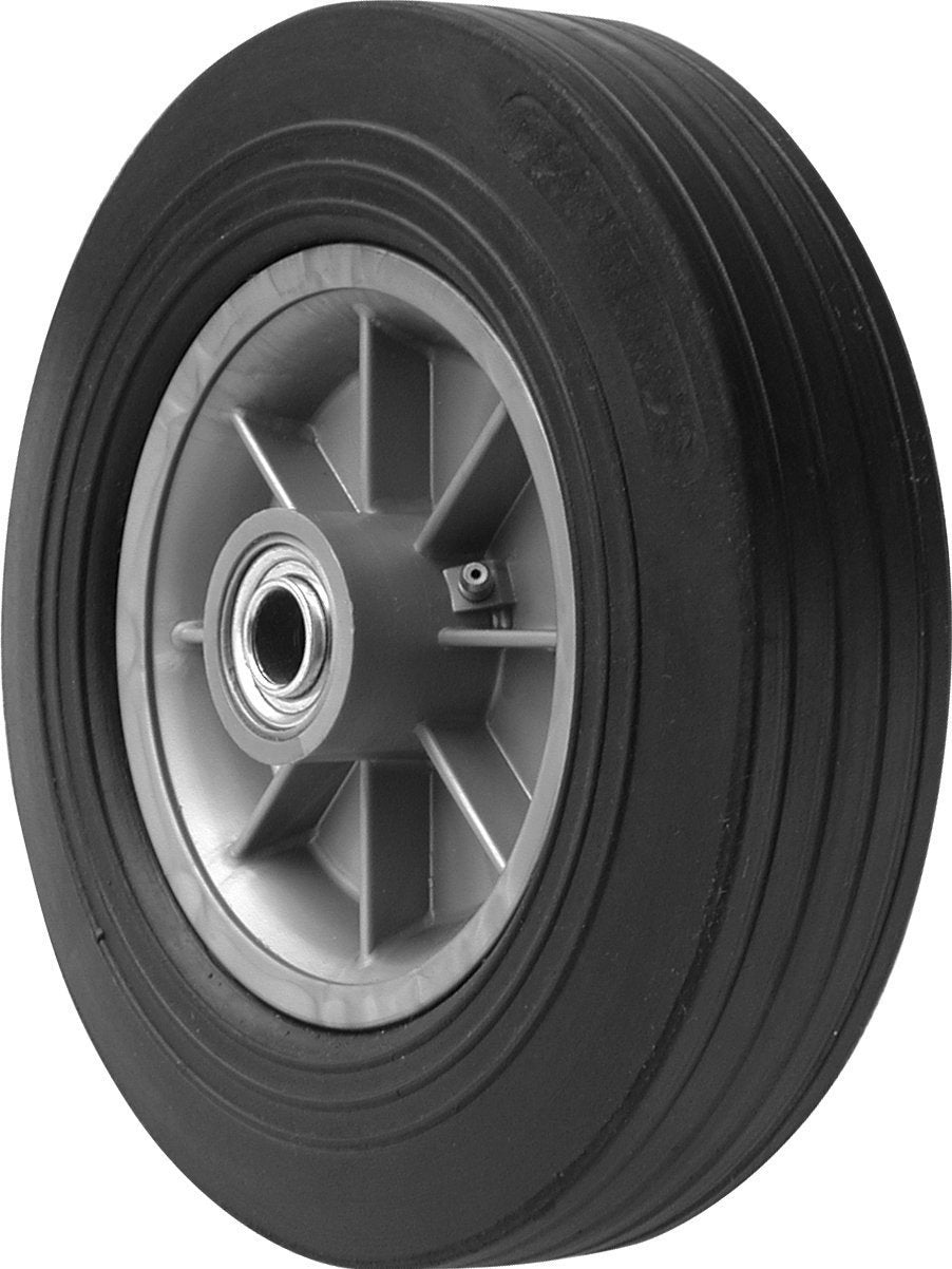 10' SOLID RUBBER WHEEL WITH 12MM AXLE