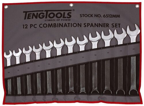 TENG 6512MM 12 PC 20-32MM COMBINATION SPANNER SET