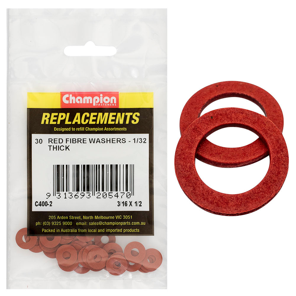 3/16 X 1/32 FIBRE WASHERS