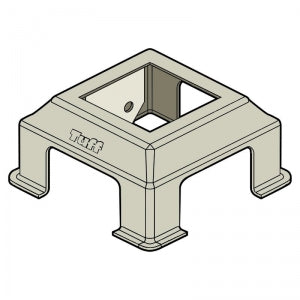 COLONIAL BOLT-DOWN POST SUPPORT 90MM PRIMROSE