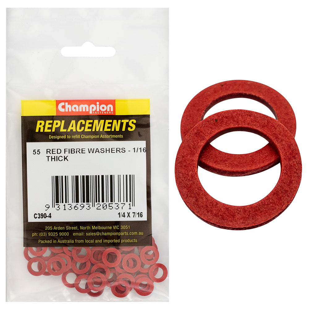 1/4 X 1/16 FIBRE WASHERS